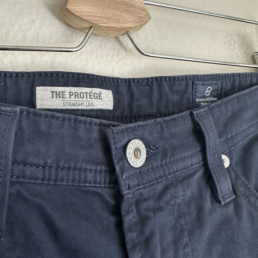 AG Adriano Goldschmied Protege 31x34 (fits 31x29) Navy Blue Straight Leg Pants